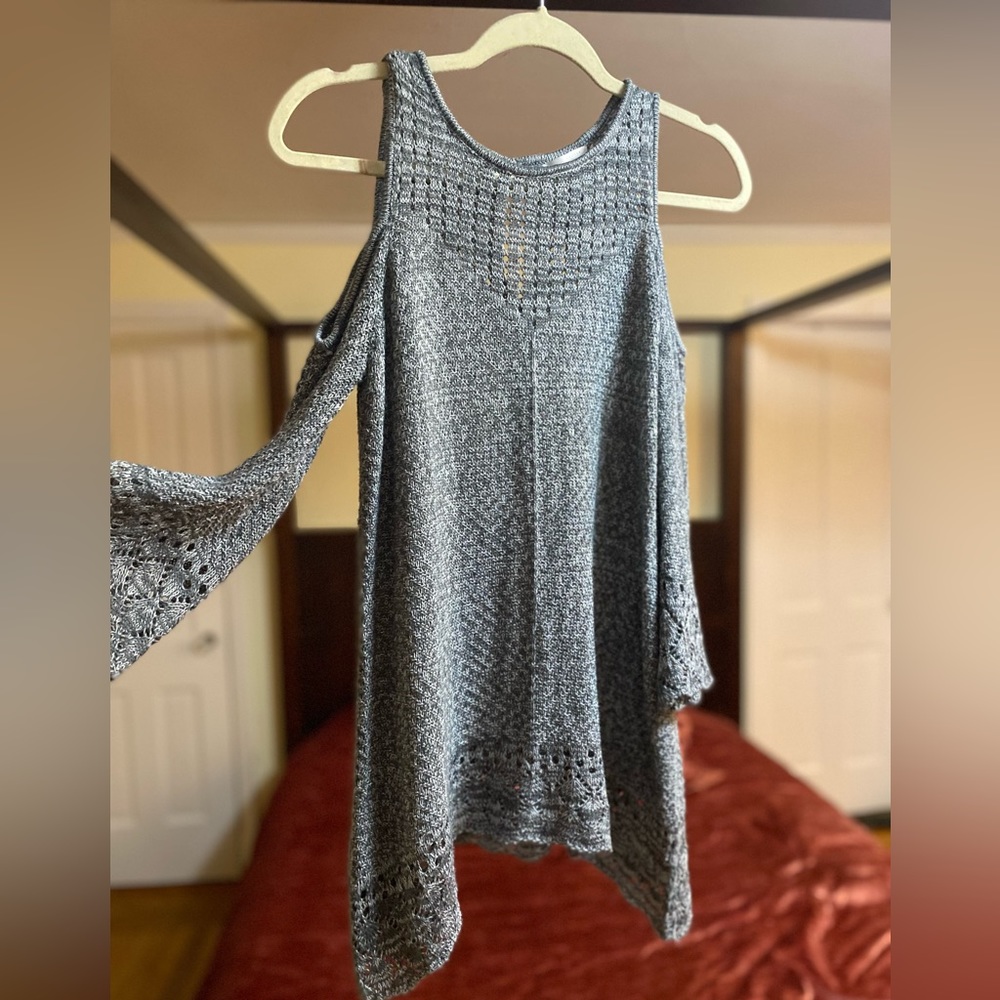Lauren Conrad Flowy Boho Crochet Top